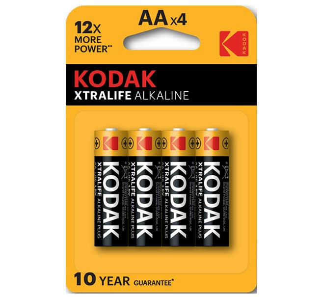 Pilhas Kodak Xtralife Alcalina LR6 AA (Pack 4)