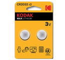 Pilhas Kodak Ultra Lítio CR2032 (Pack 2)