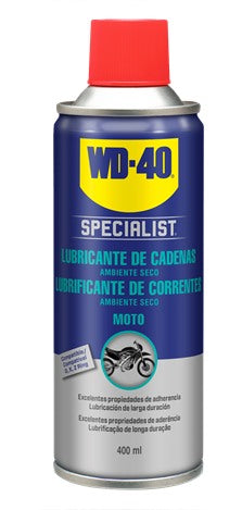 Lubrificante de Correntes Ambiente Seco para Moto WD-40 Specialist Motorbike 400 ml