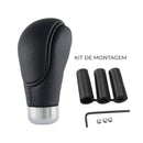 Manete de Velocidades Universal em Pele Preta