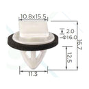 Molas de Fixação em Plástico C1114 (embalagem com 50 molas)