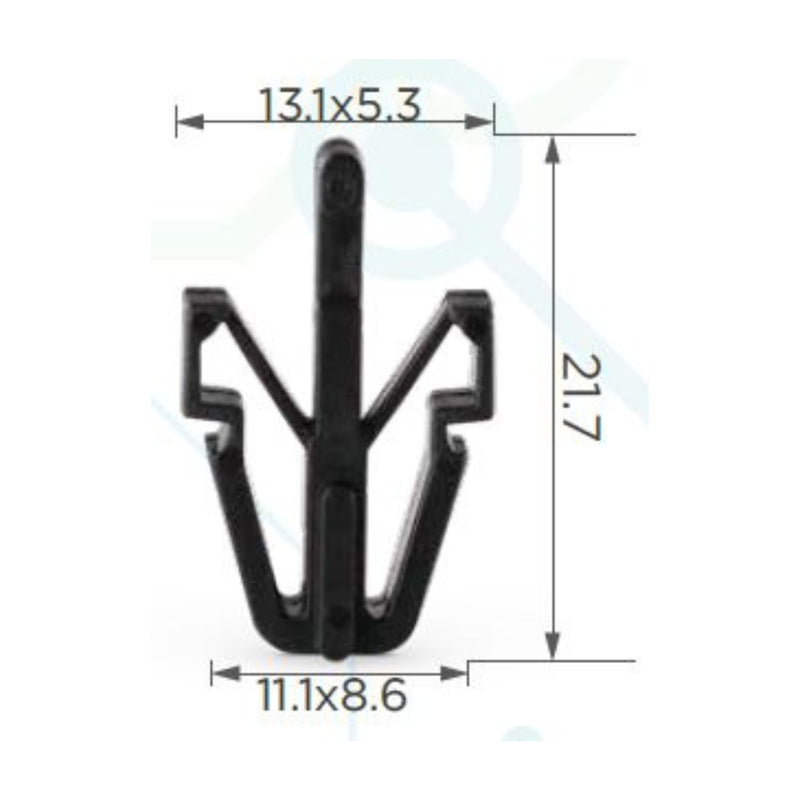 Molas de Fixação em Plástico C14 (embalagem com 50 molas)