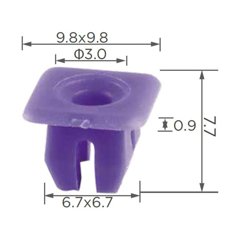 Molas de Fixação em Plástico C504 (embalagem com 50 molas)