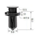 Molas de Fixação em Plástico C89 (embalagem com 50 molas)