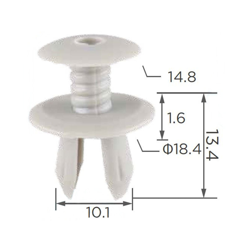 Molas de Fixação em Plástico C929 (embalagem com 50 molas)