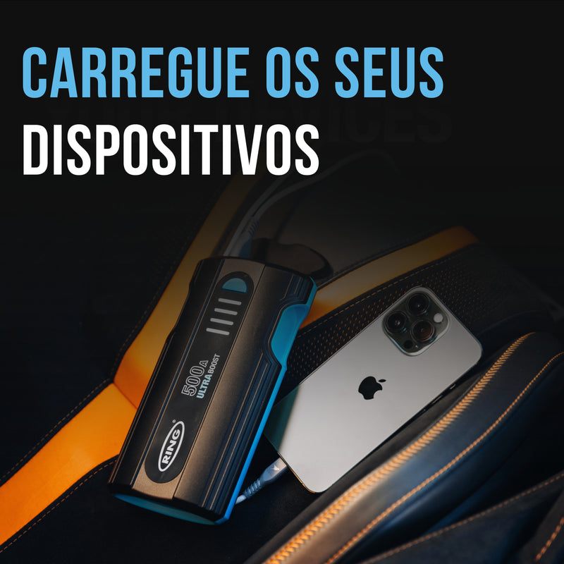 Ultra Booster de Arranque Compacto Litio 12V 500A