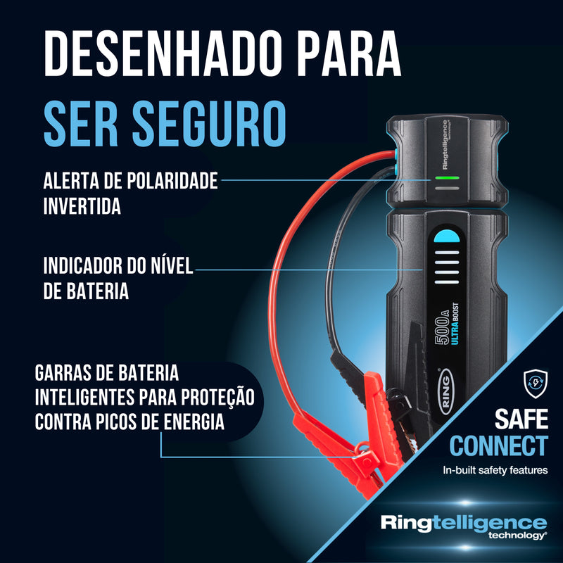 Ultra Booster de Arranque Compacto Litio 12V 500A