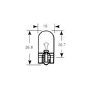 Lâmpadas 12V 5W sem casquilho laranja (caixa com 10 unid.)