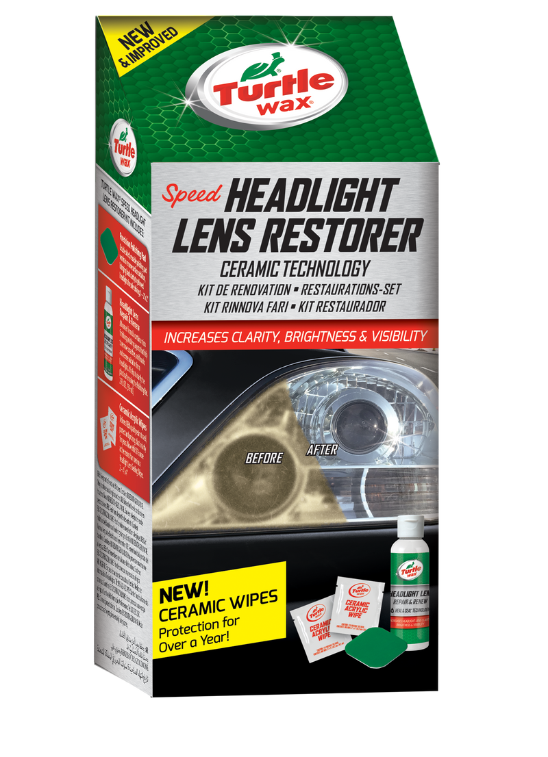 Kit de Restauro de Faróis "Speed Headlight Lens Restorer" Turtle Wax