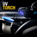 Luz LED de Inspeção Recarregável com Foco UV 500 Lumens Ring