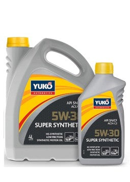 Óleo de Motor Yuko Super Sintético SAE C2 5W30 4L